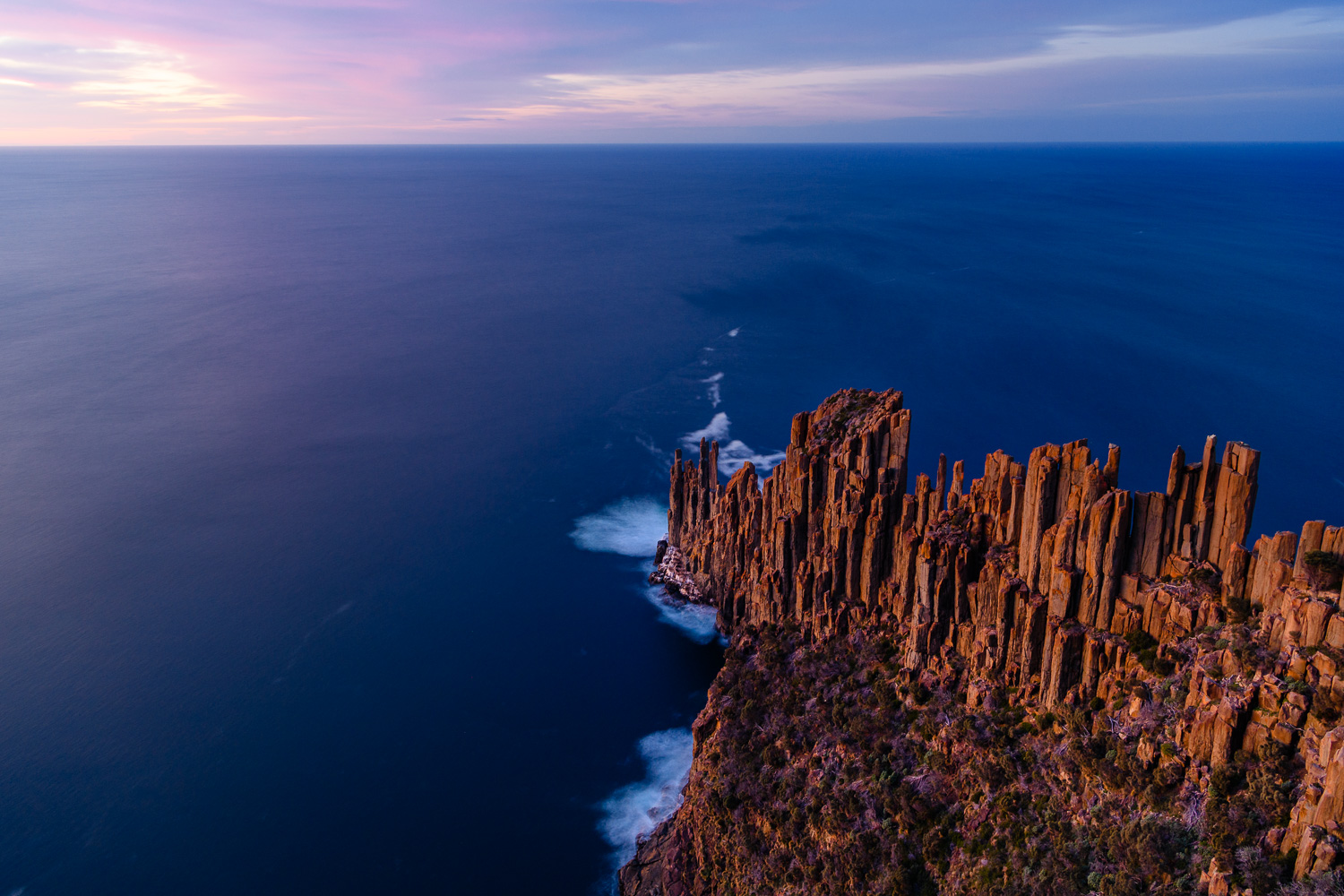 photograph of Cape Raoul at dawn